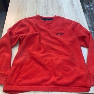 Tommy Hilfiger Red Crewneck Sweater Crewneck sweatshirt